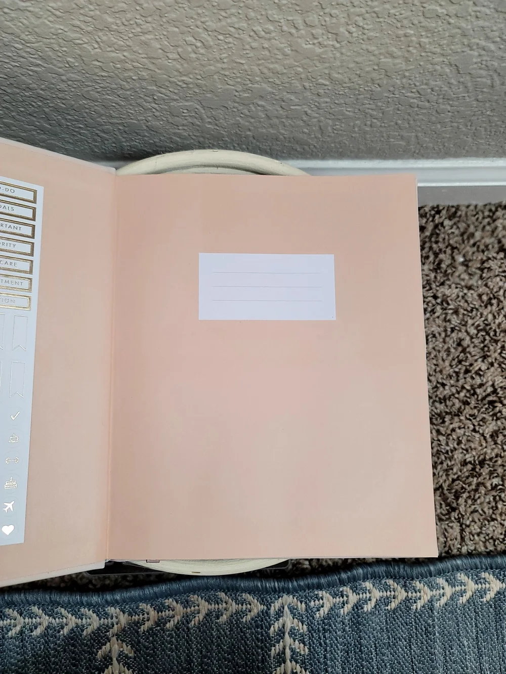 Threshold One Day At A Time Light Pink Hardcover Journal